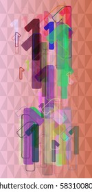 1 Number background elements