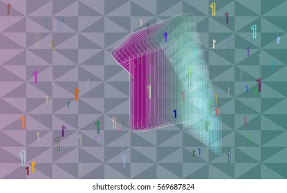 1 Number elements icon