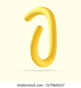 1 number gold color bright logo. Vector shinny isolated font for headline, bright template, logo, app logo and more