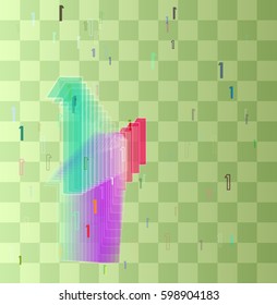 1 Number icon pattern