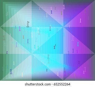 1 Number pattern texture
