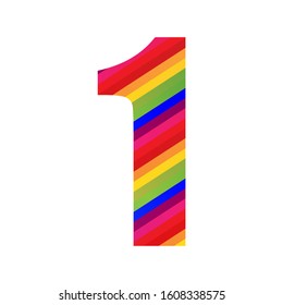 rainbow numbers images stock photos vectors shutterstock