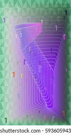 1 Number texture icon
