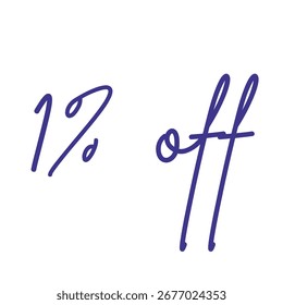 1% de descuento icono de Vector de negocios