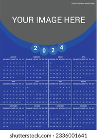 1 page Calender Design Template