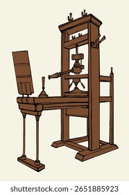 1 antiga idade fonte raspadeira engrenagem gadget rolo rotativo pintura completa caneta linha mão desenhada escritório casa interior modelo diário. ícone de sinal branco logotipo imagem gravura desenho animado estilo clip art cópia texto loja