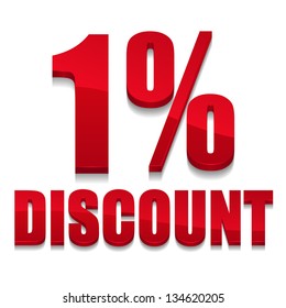 1 percent discount digits