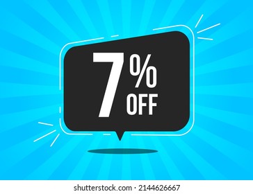 1 Percent Off. Black Balloon On Top Of A Light Blue Background