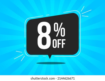 1 Percent Off. Black Balloon On Top Of A Light Blue Background