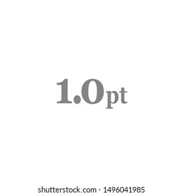 1 pint sign (pt mark) estimated volumes gallons (gal) Vector symbol gal packaging, labels used for prepacked foods drinks different gallons and pints. 1 pt vol single icon isolated on white background