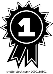 1 place award vector icon