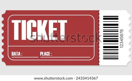 1 printable tickets for a party, cinema, holiday, event, party, entertainment.