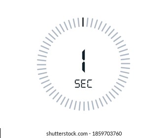 1 second timers Clocks, Timer 1 sec icon