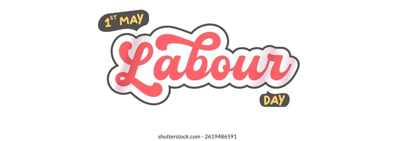1 st pode Projeto de etiqueta estética groovy feliz do dia do trabalho isolado no fundo branco. Dia do trabalho lema adesivo, etiqueta, etiqueta retro, faixa, fita, rótulo png com citação. 1 de maio - Dia Internacional do Trabalhador