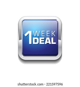 1 Week Deal Colorful Vector Icon Design