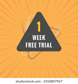 1 week Free trial Banner Design. 1 week free banner background