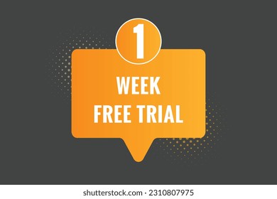 1 week Free trial Banner Design. 1 week free banner background