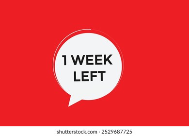 1 semana a la izquierda, icono, estilo, temporizador, cuenta regresiva, reloj, tiempo, fondo, Plantilla, 1 semana a la izquierda cuenta regresiva, pegatina, Anuncio izquierdo, negocio, venta, Botón de la etiqueta
