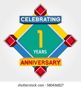 1 Year Anniversary Celebration Design.
