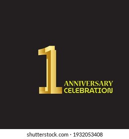 1 JAHRESJAHRESFEIERN VEKTORDESIGN-VORLAGENBILDUNG