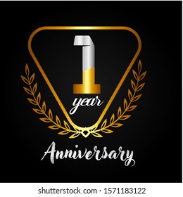 1 year anniversary design template.