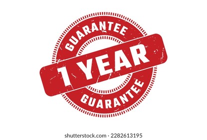 1 Year Guarantee Rubber Stamp