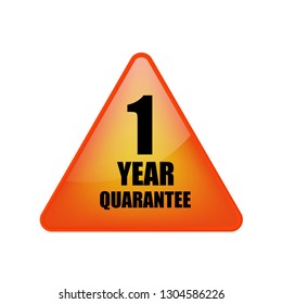 1 year quarantee sign.