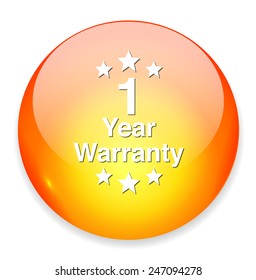 1 year warranty button