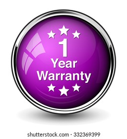 1 year warranty button
