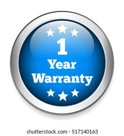 1 year warranty button