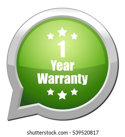 1 year warranty button