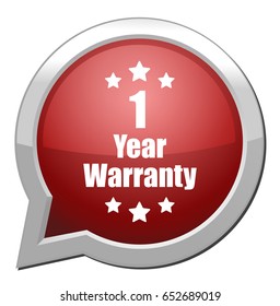 1 year warranty button