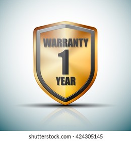1 Year Warranty shield