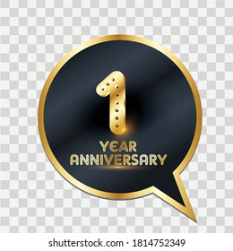 Ilustración de diseño de plantillas vectoriales de celebración de 3 años