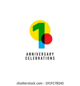 Ilustración de diseño de plantillas vectoriales de celebración de 3 años