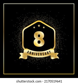 Vector de 1 año de aniversario tempalado para tarjeta de felicitación, afiche, pancarta o impresión. VEctor Eps10