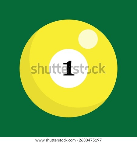1 Yellow
Pool Ball Billard