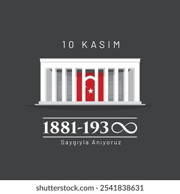 10 kasım 1881-1938 saygıyla anıyoruz.
Traduzir:Nós comemoramos com respeito 10 novembro 1881-1938