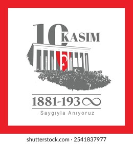 10 Kasım 1938 Saygıyla Anıyoruz.
Traducir:
Conmemoramos con respeto el 10 de noviembre de 1938