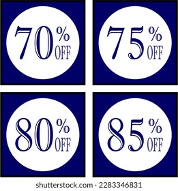 10% 20% 30% 40% 50% 60% 70% 80% 90% discount off