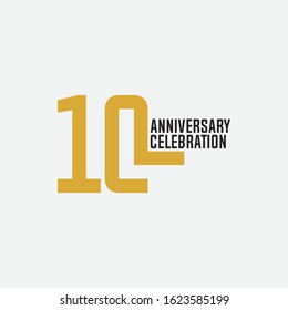 10 anniversary celebration vector concept template design illustration