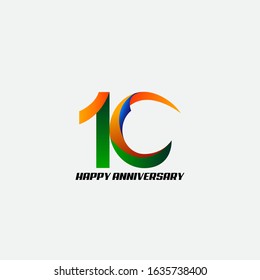 10 anniversary celebration vector concept template design illustration