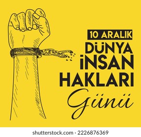 10 aralik insan haklari gunu translate: 10 december human rights day 