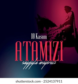 Kasım Ataturk'u Anma Gunu. (Tradução: 10 de novembro Aniversário da Morte de Ataturk) 