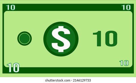 3,642 10 dollar bill Stock Vectors, Images & Vector Art | Shutterstock
