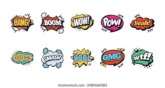 10 Cartoon Speech Set Collection