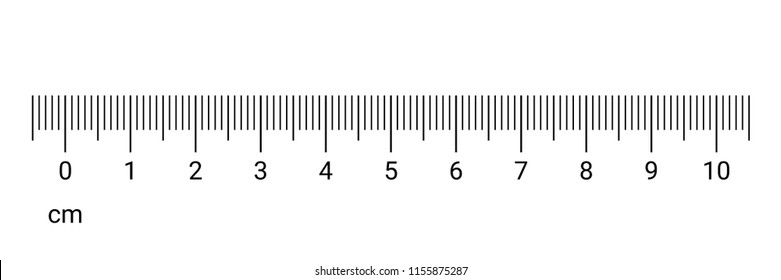 2 cm ruler