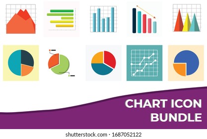 10 Chart Icon Art Bundle