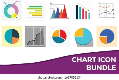 10 Chart Icon Art Bundle