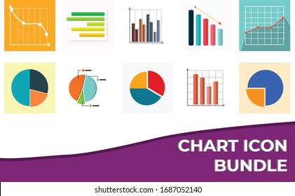 10 Chart Icon Art Bundle